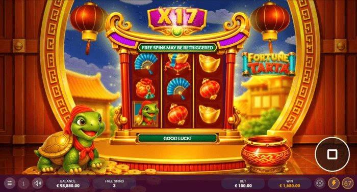 Fortune Tarta - Mod Free Spins dengan pengganda